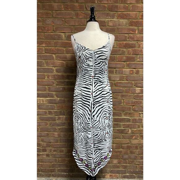 Apart Impressions Black & White Sequins Strapless Dress Size 8 - Picture 2 of 7